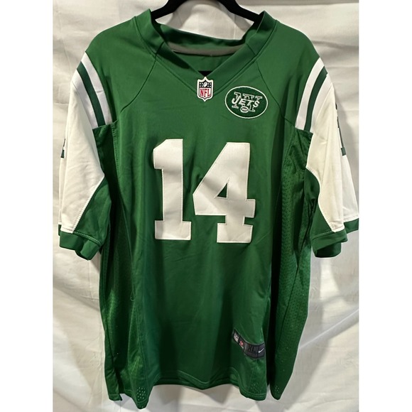 Green Nike On Field NFL New York Jets Jersey Men's XL #14 DARNOLD - Picture 2 of 4